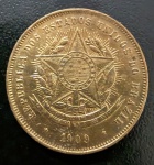 Moeda Brasileira, República, Valor 20 Reis, Ano 1909, Soberba.