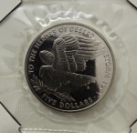 Moeda Estrangeira, ILHAS MARSHALL, Comemorativa a História dos Heróis da Tempestade no Deserto, Valor 5 Dollars, Data 04 de Julho de 1991, Níquel, Peso 29 g, Diâmetro 39 mm, Lacre Original, Flor de Cunho.