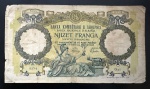 Cédula Estrangeira, ALBÃNIA, Valor 20 Franga, Data 1939, Muito Bem Conservada.