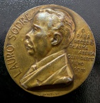 Medalha Comemorativa, LAURO SODRÉ - O Pará recebe de Alma Aberta o seu Dilecto Filho, Ano 1911 , Bronze, Gravador Rêgo e Berthold, Módulo Menor, Diâmetro 30 mm, Flor de Cunho.