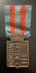Medalha do Pacificador, Duque de Caxias, com Fita e Olhal, Bronze, Flor de Cunho.