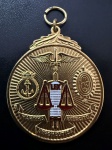 Medalha Comemorativa, Superior Tribunal Militar - Ordem do Mérito Judicial Militar, sem Data, Bronze Dourado, Flor de Cunho.