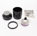 FOTOGRAFIA, uma (1) câmera para revelação de filmes, UNIVERSAL, marca JOHNSONS OF HENDON Ltd., made in England, medindo 16 cm altura, vide foto.