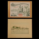 FRANZ HEINRICH CARLS. Álbum de Pernambuco e seus Arrabaldes. Rua de Aurora, Pernambuco. Obra litográfica criada pelo artista alemão Franz Heinrich (Francisco Henrique) Carls e publicada em Recife por volta de 1878. Rua Marques de Olinda, 36, Pernambuco. 33 x 43 cm. Procedência Leonel Barros, SP.