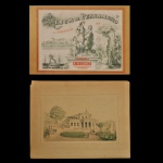 FRANZ HEINRICH CARLS. Álbum de Pernambuco e seus Arrabaldes. Sítio de João José Rodrigues Mendes, Ponte d'Uchoa.  Obra litográfica criada pelo artista alemão Franz Heinrich (Francisco Henrique) Carls e publicada em Recife por volta de 1878. Rua Marques de Olinda, 36, Pernambuco. 33 x 43 cm. Procedência Leonel Barros, SP.