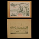 FRANZ HEINRICH CARLS. Álbum de Pernambuco e seus Arrabaldes. Uma parta de Paisagem de Magdalena, Pernambuco..  Obra litográfica criada pelo artista alemão Franz Heinrich (Francisco Henrique) Carls e publicada em Recife por volta de 1878. Rua Marques de Olinda, 36, Pernambuco. 33 x 43 cm. Procedência Leonel Barros, SP.