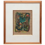 JORGE CRESTA GUINLE (RJ, 1943)  Sem Título. Ass. e datado no meio da obra, 74. 27 x 20 cm (MI). 46 x 40 cm (ME). Obra adquirida no Leilão da Villa Antica.