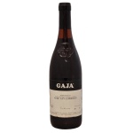 Vinho tinto italiano Gaja Sorì San Lorenzo, safra de 1982, da região de Piemonte, essa safra específica é considerada histórica e rara por colecionadores. Vinho Barbaresco DOCG.