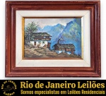 ODILÉA COTECCHIA - OBRA EM ÓLEO SOBRE TELA, RETRATANDO PAISAGEM COM CHALÉS DE ESTILO RÚSTICO ERGUIDOS EM TERRENO MONTANHOSO, EXIBINDO ÁRVORES DE GALHOS SECOS, VEGETAÇÃO RASTEIRA E IMPONENTE CADEIA DE MONTANHAS, PROTEGIDA POR PASSE-PARTOUT COM FILETE INTERNO DOURADO, RICAMENTE EMOLDURADO EM MADEIRA, ACID, MEDINDO 34 X 42 CM (TELA 20 X 30 CM). APRESENTA MARCAS DO TEMPO, USO, DESGASTES, RISCOS E OXIDAÇÕES E/OU PEQUENAS IMPERFEIÇÕES COMPATÍVEIS COM SUA UTILIZAÇÃO E ESTADO DE CONSERVAÇÃO, CONFORME FOTOS EXTRAS. ESCLAREÇA TODAS AS DÚVIDAS ANTES DE EFETUAR SEU LANCE, QUE SERÁ CONSIDERADO IRREVOGÁVEL E IRRETRATÁVEL. CONSULTE PREVIAMENTE OS TERMOS E CONDIÇÕES DISPONÍVEIS NO SITE. CONTATO (21) 98264-3000.