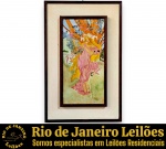 ODILÉA COTECCHIA, 1983 - PLACA EM CERÂMICA ESMALTADA E VITRIFICADA, TRAZENDO UMA RELEITURA ARTÍSTICA BASEADA NO FAMOSO PAINEL, ORIGINALMENTE CRIADO EM 1896 PELO CÉLEBRE PINTOR CHECO ALPHONSE MUCHA, UM DOS MAIORES EXPOENTES DO MOVIMENTO ART NOUVEAU, QUE FAZ PARTE DA ICÔNICA SÉRIE AS QUATRO ESTAÇÕES, APRESENTANDO A PERSONIFICAÇÃO DA PRIMAVERA EM UMA FIGURA FEMININA ANGELICAL DE LONGOS CABELOS LOIROS, VESTIDA COM UMA TÚNICA FLUIDA, QUE PERSONIFICA A ESTAÇÃO CERCADA POR FLORES E ELEMENTOS NATURAIS, INTEGRADA EM MOLDURA DUPLA DE MADEIRA COM EFEITO PASSE-PARTOUT, ACID, MEDINDO 44 X 28 CM (PLACA 32 X 16 CM). APRESENTA MARCAS DO TEMPO, USO, SINAIS E/OU PEQUENAS IMPERFEIÇÕES COMPATÍVEIS COM SUA ÉPOCA E CONSERVAÇÃO, CONFORME FOTOS EXTRAS. ESCLAREÇA TODAS AS DÚVIDAS ANTES DE EFETUAR SEU LANCE, QUE SERÁ CONSIDERADO IRREVOGÁVEL E IRRETRATÁVEL. CONSULTE PREVIAMENTE OS TERMOS E CONDIÇÕES DISPONÍVEIS NO SITE. CONTATO (21) 98264-3000. ESTE LOTE COMBINA COM OS LOTES Nº 40, 100 E 164.