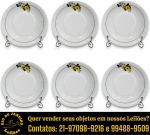 RENNER - CONJUNTO, PARTE DE SERVIÇO DE JANTAR, SÉRIE MEDAILLON, EXECUTADO EM PORCELANA ESMALTADA E VITRIFICADA RICAMENTE DECORADA COM FLORES E FOLHAS EM DELICADA POLICROMIA, NA TÉCNICA DITA DECALQUE, BORDA FILETADA COMPOSTO POR SEIS PRATOS PARA MASSAS E/OU CALDOS, MEDINDO 22 CM CADA. APRESENTAM MARCAS DO TEMPO, USO, DESGASTES E/OU IMPERFEIÇÕES COMPATÍVEIS COM SUA UTILIZAÇÃO E ESTADO DE CONSERVAÇÃO, CONFORME FOTOS EXTRAS. ESCLAREÇA TODAS AS DÚVIDAS ANTES DE EFETUAR SEU LANCE, QUE SERÁ CONSIDERADO IRREVOGÁVEL E IRRETRATÁVEL. CONSULTE PREVIAMENTE OS TERMOS E CONDIÇÕES DISPONÍVEIS NO SITE. CONTATO VIA TELEFONE OU WHATSAPP: (21) 98264-3000. TEMOS OUTRAS PEÇAS DESTE MESMO MODELO NOS LOTES Nº 59, 84, 188, 263, 266 E 349.