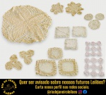 CONJUNTO, PARTE DE SERVIÇO DE MESA, CONFECCIONADOS EM CROCHÊ, PRODUZIDOS ARTESANALMENTE, APRESENTANDO FORMATOS E TÉCNICAS DIVERSOS, COM BORDAS RECORTADAS E DETALHADO COM MOTIVOS FLORAIS E VAZADOS COMPOSTO POR DEZESSEIS (16) PEÇAS, SENDO: CENTRO DE MESA, DE FORMATO CIRCULAR, COM TRABALHO EM PONTO ABERTO E RADIAL, MEDINDO 35 CM; TRÊS NAPPERONS, DE FORMATO CIRCULAR, FORMADOS POR MÚLTIPLOS CIRCULARES AGRUPADOS, MEDINDO 20 CM CADA; NAPPERON, DE FORMATO CIRCULAR, , COM TRABALHO EM PONTO ABERTO E RADIAL, MEDINDO 25 CM; NAPPERON, DE FORMATO CIRCULAR, COM TRABALHO EM PONTO ABERTO E RADIAL, MEDINDO 18 CM; DOIS NAPPERONS, DE FORMATO ORGÂNICO ESTRELADO DE MÚLTIPLOS CÍRCULOS CONCÊNTRICOS, MEDINDO 13 CM CADA; DOIS NAPPERONS, DE FORMATO QUADRADO, INTERLIGADAS COM ARGOLAS CENTRAIS, MEDINDO 15 X 15 CM CADA; DOIS NAPPERONS, DE FORMATO QUADRADO, COM BORDAS TRABALHADAS EM RELEVO E CENTRO VAZADO MEDINDO 17 CM CADA; NAPPERON, DE FORMATO QUADRADO, COM MOTIVOS FLORAIS CENTRAIS EM PONTO TELA, MEDINDO 13 CM E TRÊS NAPPERONS, DE FORMATO QUADRADO, COM BORDAS TRABALHADAS EM RELEVO E CENTRO VAZADO, MEDINDO 20 CM CADA. TRATA-SE DE PEÇAS SEMINOVAS, PODENDO APRESENTAR SINAIS DE USO, MARCAS DO TEMPO, DESGASTES NATURAIS, PEQUENAS IMPERFEIÇÕES, RESTAUROS, REPAROS E/OU OUTRAS CARACTERÍSTICAS PRÓPRIAS DE SUA NATUREZA, USO E ESTADO DE CONSERVAÇÃO, NÃO SENDO TAIS ASPECTOS, POR SI SÓ, MOTIVO PARA DESCLASSIFICAÇÃO, CANCELAMENTO OU QUESTIONAMENTOS POSTERIORES, DEVENDO O ARREMATANTE CONSIDERAR TAIS CONDIÇÕES PREVIAMENTE À OFERTA E ARREMATAÇÃO. ESCLAREÇA TODAS AS DÚVIDAS ANTES DE EFETUAR SEU LANCE, QUE SERÁ CONSIDERADO IRREVOGÁVEL E IRRETRATÁVEL. CONSULTE PREVIAMENTE OS TERMOS E CONDIÇÕES DISPONÍVEIS NO SITE. CONTATO (21) 98264-3000.