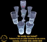 CONJUNTO PARA SERVIÇO DE BEBIDAS EXECUTADOS EM VIDRO TRANSPARENTE, MARCAS, MODELOS, MEDIDAS, FORMATOS, TAMANHOS, UTILIDADES E PROCEDÊNCIAS DIVERSOS COMPOSTO POR OITO PEÇAS, SENDO: COPO PARA CERVEJA, CORPO BALAÚSTRE COM ESTAMPA, DITA RÓTULO, ERDINGER WEISSBRÄU, BASE ESPESSA MACIÇA, MEDINDO 25 X 8 CM; TRÊS TAÇAS PARA DRINKS, BOJO CÓNICO SOBRE BASE CIRCULAR COM ESTAMPA, DITA RÓTULO, MANDARINETTO ISOLABELLA, MEDINDO 16,5 X 8 CM CADA; DOIS COPOS PARA DRINKS, CORPO CILÍNDRICO COM ESTAMPA, DITA RÓTULO, COINTREAU, MEDINDO 16 X 7,5 CM CADA E DOIS COPOS PARA DRINKS, CORPO CÔNICO COM ESTAMPA, DITA RÓTULO, CAMPARI, SOBRE BASE ESPESSA MACIÇA EM TEXTURA, MEDINDO 14 X 7 CM CADA. APRESENTAM MARCAS DO TEMPO, USO, DESGASTES E/OU IMPERFEIÇÕES COMPATÍVEIS COM SUA UTILIZAÇÃO E ESTADO DE CONSERVAÇÃO, DESTACANDO UM UNINFIMO BICADO EM UMA TAÇA DE MANDARINETTO,CONFORME FOTOS EXTRAS. ESCLAREÇA TODAS AS DÚVIDAS ANTES DE EFETUAR SEU LANCE, QUE SERÁ CONSIDERADO IRREVOGÁVEL E IRRETRATÁVEL. CONSULTE PREVIAMENTE OS TERMOS E CONDIÇÕES DISPONÍVEIS NO SITE. CONTATO VIA TELEFONE OU WHATSAPP: (21) 98264-3000.