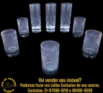 CONJUNTO DE COPOS PARA DESTILADOS E DRINKS EXECUTADOS EM DEMI-CRISTAL TRANSPARENTE, MARCAS, MODELOS, MEDIDAS, FORMATOS, TAMANHOS, UTILIDADES E PROCEDÊNCIAS DIVERSOS COMPOSTO POR OITO PEÇAS, SENDO: TRÊS LONGOS, TIPO HIGHBALL, COM LAPIDAÇÃO GEOMÉTRICA EM FORMA DE LOSANGOS, BASE ESPESSA MACIÇA, MEDINDO 14 X 5,5 CM CADA E CINCO CURTOS COM LAPIDAÇÃO DITA FESTÃO, BASE ESPESSA MACIÇA, MEDINDO 9 X 5 CM CADA. APRESENTAM MARCAS DO TEMPO, USO, DESGASTES E/OU IMPERFEIÇÕES COMPATÍVEIS COM SUA UTILIZAÇÃO E ESTADO DE CONSERVAÇÃO, CONFORME FOTOS EXTRAS. ESCLAREÇA TODAS AS DÚVIDAS ANTES DE EFETUAR SEU LANCE, QUE SERÁ CONSIDERADO IRREVOGÁVEL E IRRETRATÁVEL. CONSULTE PREVIAMENTE OS TERMOS E CONDIÇÕES DISPONÍVEIS NO SITE. CONTATO VIA TELEFONE OU WHATSAPP: (21) 98264-3000.