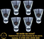 CONJUNTO DE COPOS PARA LICOR EXECUTADOS EM VIDRO TRANSPARENTE, COM CORPO CÔNICO COM ESTAMPA, DITA RÓTULO, LICOR 43 (CUARENTA Y TRES), BASE ESPESSA MACIÇA, COMPOSTO POR SEIS PEÇAS, MEDINDO 11 X 7 CM CADA. APRESENTAM MARCAS DO TEMPO, USO, DESGASTES E/OU IMPERFEIÇÕES COMPATÍVEIS COM SUA UTILIZAÇÃO E ESTADO DE CONSERVAÇÃO, CONFORME FOTOS EXTRAS. ESCLAREÇA TODAS AS DÚVIDAS ANTES DE EFETUAR SEU LANCE, QUE SERÁ CONSIDERADO IRREVOGÁVEL E IRRETRATÁVEL. CONSULTE PREVIAMENTE OS TERMOS E CONDIÇÕES DISPONÍVEIS NO SITE. CONTATO VIA TELEFONE OU WHATSAPP: (21) 98264-3000.