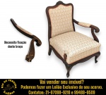 POLTRONA, ESTILO LUIS XV, COM ESTRUTURA EM MADEIRA NOBRE E FINOS DETALHES ENTALHADOS À MÃO, APRESENTANDO ENCOSTO ONDULADO, CURVADO E RECORTADO ENCIMADO POR ARCADA DUPLA COM DETALHE ESCULPIDO AO CENTRO, LADEADO POR BRAÇOS E MONTANTES RECURVOS E ENROLADOS COM ACABAMENTO TRABALHADO EM VOLUTAS, ASSENTO LEVEMENTE ABAULADO SOBRE SAIA MOVIMENTADA, PERNAS DIANTEIRAS CURVILÍNEAS REMATADAS POR PÉS CURVADOS E TRABALHADOS, DITO PIEDS CABRIOLE, ESTOFAMENTO REVESTIDO EM TECIDO JACQUARD, COR BEGE, MEDINDO 88 X 62 X 70 CM, ACOMPANHADA DE CAPA EM TECIDO IMPERMEÁVEL. APRESENTA MARCAS DO TEMPO, USO, DESGASTES E/OU PEQUENAS IMPERFEIÇÕES COMPATÍVEIS COM SUA UTILIZAÇÃO E ESTADO DE CONSERVAÇÃO, DESTACANDO FIXAÇÃO E AJUSTE DE UM DOS BRAÇOS, CONFORME FOTOS EXTRAS. INFORMAMOS AINDA QUE NÃO REALIZAMOS EMBALAGEM DE MÓVEIS, SENDO A RETIRADA, ACONDICIONAMENTO, PROTEÇÃO E TRANSPORTE DE TOTAL RESPONSABILIDADE DO ARREMATANTE E/OU TRANSPORTADOR CONTRATADO. ESCLAREÇA TODAS AS DÚVIDAS ANTES DE EFETUAR SEU LANCE, QUE SERÁ CONSIDERADO IRREVOGÁVEL E IRRETRATÁVEL. CONSULTE PREVIAMENTE OS TERMOS E CONDIÇÕES DISPONÍVEIS NO SITE. CONTATO (21) 98264-3000.  ESTE LOTE COMBINA COM OS LOTES Nº 28 E 236.