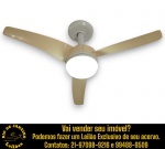 VENTILADOR DE TETO, APRESENTANDO TRÊS PÁS CURVADAS, CORPO CENTRAL REDONDO E PLAFON DE LUZ INTEGRADO. NÃO FORAM TESTADOS ESTADO DE FUNCIONAMENTO, INTEGRIDADE E/OU FUNCIONALIDADES DO ITEM. TRATA-SE DE EQUIPAMENTO ELETROELETRÔNICO USADO, SENDO QUE EVENTUAIS TESTES E VERIFICAÇÕES REALIZADOS DURANTE A CATALOGAÇÃO REFLETEM APENAS AS CONDIÇÕES OBSERVADAS NAQUELE MOMENTO, CONFORME FOTOS EXTRAS. TODAVIA, EM RAZÃO DE MANUSEIO, TRANSPORTE, ARMAZENAMENTO, NÃO OFERECEMOS QUALQUER TIPO DE GARANTIA DE FUNCIONAMENTO, DEVENDO O ARREMATANTE CONSIDERAR TAIS CONDIÇÕES PREVIAMENTE À ARREMATAÇÃO. ESCLAREÇA TODAS AS DÚVIDAS ANTES DE EFETUAR SEU LANCE, QUE SERÁ CONSIDERADO IRREVOGÁVEL E IRRETRATÁVEL. CONSULTE PREVIAMENTE OS TERMOS E CONDIÇÕES DISPONÍVEIS NO SITE. CONTATO (21) 98264-3000.
