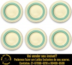 JOHNSON BROS - CONJUNTO, PARTE DE SERVIÇO DE JANTAR, MADE IN ENGLAND, LINHA VICTORIAN, ART DÉCO, EXECUTADO EM FAIANÇA CREAMPETAL, COM FAIXAS HORIZONTAIS COLORIDAS E FILETES DOURADOS, COMPOSTO POR SEIS PRATOS PARA MASSAS E/OU CALDOS, MEDINDO 22,5 CM CADA. APRESENTAM MARCAS DO TEMPO, USO, DESGASTES E/OU IMPERFEIÇÕES COMPATÍVEIS COM SUA UTILIZAÇÃO E ESTADO DE CONSERVAÇÃO, CONFORME FOTOS EXTRAS. ESCLAREÇA TODAS AS DÚVIDAS ANTES DE EFETUAR SEU LANCE, QUE SERÁ CONSIDERADO IRREVOGÁVEL E IRRETRATÁVEL. CONSULTE PREVIAMENTE OS TERMOS E CONDIÇÕES DISPONÍVEIS NO SITE. CONTATO VIA TELEFONE OU WHATSAPP: (21) 98264-3000.