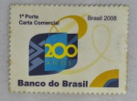 Selo postal comemorativo brasileiro emitido em 28 de janeiro de 2008, alusivo aos 200 anos do Banco do Brasil, instituição fundada em 1808. Catalogação RHM C-2725.