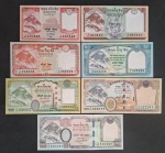 NEPAL - 7  NOTAS EM SÉRIE - FE