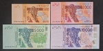 TOGO - 4 NOTAS EM SÉRIE - FE