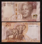 AFRICA DO SUL - 20 RAND - NOVIDADE - FE