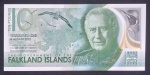 FALKLANDS - POLÍMERO - 5 LIBRAS -  REI CHARLES - FE