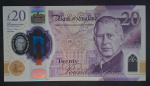LANÇAMENTO - POLÍMERO - INGLATERRA - REI CHARLES III - 20 LIBRAS - SOBERBA