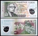 MAURICIO - POLÍMERO - 200 RUPIAS - FE