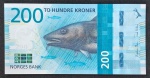 NORUEGA - FAUNA - 200 KRONER - 2016 - FE