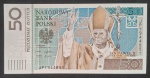 POLONIA - FOLDER COMEMORATIVO AO PAPA JOÃO PAULO II COM NOTA DE 50 ZLOTYCH