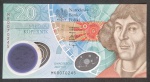 POLONIA - FOLDER COMEMORATIVO AO CIENTISTA NICOLAU COPERNICO COM NOTA DE 20 ZLOTYCH - POLÍMERO