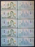 THAILANDIA - POLÍMERO - 20 BHATS - 10 NOTAS - FE