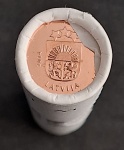 LETONIA - TUBO COM 50 MOEDAS DE 0,02 EURO - FC