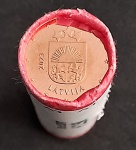 LETONIA - TUBO COM 50 MOEDAS DE 0,05 EURO - FC