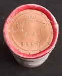 ESTONIA - TUBO COM 50 MOEDAS DE 0,05 EURO - FC
