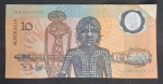 AUSTRALIA - POLÍMERO - 10 DOLLARS - MBC - 1a. NOTA DE PLÁSTICO DO MUNDO