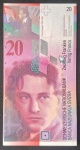 SUIÇA - 20 FRANCOS - SOBERBA