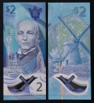 BARBADOS - 2022 - POLÍMERO - 2 DOLLARS - FE
