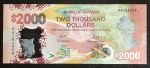 POLÍMERO - COMEMORATIVA DA INDEPENDENCIA - GUIANA - 2000 DOLLARS - FE