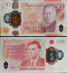 LANÇAMENTO - POLÍMERO - INGLATERRA - REI CHARLES III - 50 LIBRAS - FE