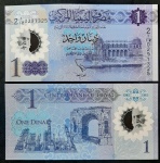 POLÍMERO LIBIA - FE - 1 DINAR