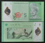 MALASIA - POLÍMERO - 5 RINGGIT - 2012 - FE