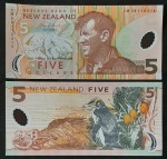 POLÍMERO - NOVA ZELANDIA - FE - 5 DOLARES -