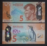 POLÍMERO -NOVA ZELANDIA - FE - 5 DOLARES