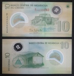 NICARAGUA - POLÍMERO - 10 CORDOBAS - FE