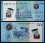 NICARAGUA - POLÍMERO - 100 CORDOBAS - FE