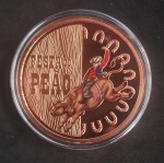 MEDALHA EM BRONZE DA SÉRIE FESTAS - FESTA DO PEÃO - CASA DA MOEDA COM CERTIFICADO