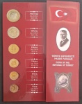 TURQUIA - BLISTER COM SÉRIE COMPLETA DE MOEDAS DO ANO 2023 (6 MOEDAS)