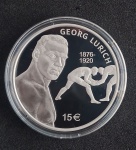 ESTONIA - 2026 - MADIS MULLER/LUTADOR - 28,28g. PRATA 925 - 15 EUROS - TIRAGEM 3000 PEÇAS - COM CERTIFICADO E ESTOJO